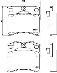 JAPANPARTS PA-0950AF Brake...