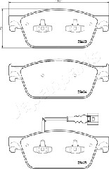 JAPANPARTS PA-0953AF Brake...