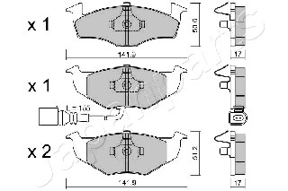 JAPANPARTS PA-0955AF Brake...