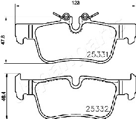 JAPANPARTS PP-0103AF Brake...