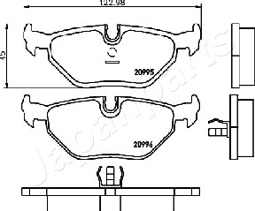 JAPANPARTS PP-0106AF Brake...