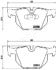 JAPANPARTS PP-0108AF Brake...