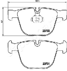 JAPANPARTS PP-0109AF Brake...