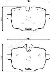 JAPANPARTS PP-0113AF Brake...