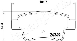 JAPANPARTS PP-0201AF Brake...