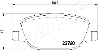 JAPANPARTS PP-0202AF Brake...