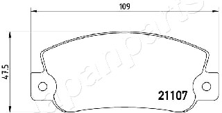 JAPANPARTS PP-0210AF Brake...