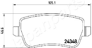 JAPANPARTS PP-0212AF Brake...