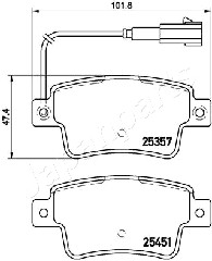 JAPANPARTS PP-0215AF Brake...