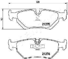 JAPANPARTS PP-0216AF Brake...