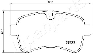 JAPANPARTS PP-0218AF Brake...