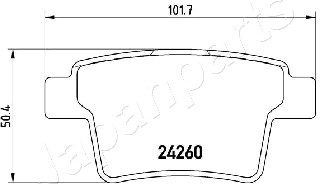 JAPANPARTS PP-0306AF Brake...