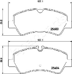 JAPANPARTS PP-0307AF Brake...