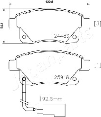 JAPANPARTS PP-0308AF Brake...