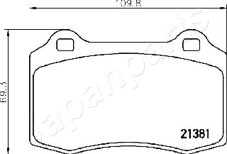 JAPANPARTS PP-0311AF Brake...