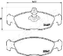 JAPANPARTS PP-0315AF Brake...