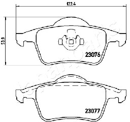 JAPANPARTS PP-0317AF Brake...