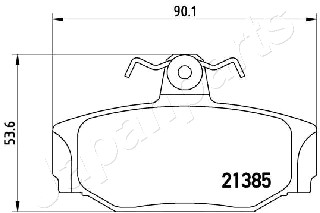 JAPANPARTS PP-0320AF Brake...