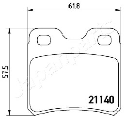 JAPANPARTS PP-0401AF Brake...