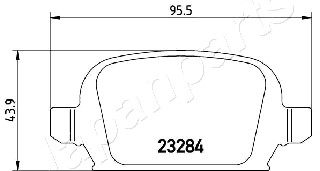 JAPANPARTS PP-0402AF Brake...