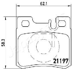 JAPANPARTS PP-0502AF Brake...