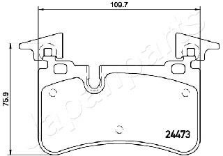 JAPANPARTS PP-0506AF Brake...