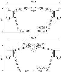 JAPANPARTS PP-0507AF Brake...