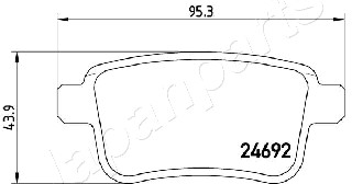 JAPANPARTS PP-0508AF Brake...