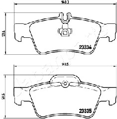 JAPANPARTS PP-0511AF Brake...