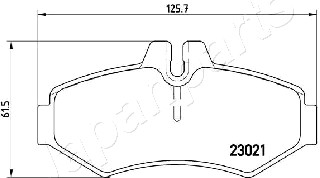 JAPANPARTS PP-0513AF Brake...