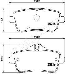 JAPANPARTS PP-0517AF Brake...