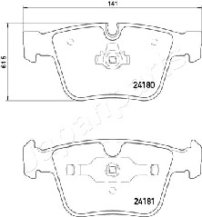 JAPANPARTS PP-0520AF Brake...