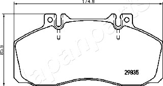 JAPANPARTS PP-0525AF Brake...