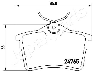 JAPANPARTS PP-0600AF Brake...