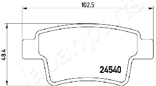 JAPANPARTS PP-0603AF Brake...