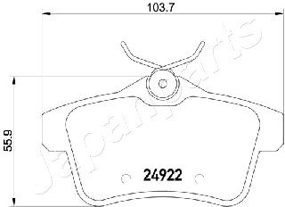 JAPANPARTS PP-0604AF Brake...