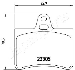 JAPANPARTS PP-0605AF Brake...