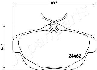 JAPANPARTS PP-0607AF Brake...