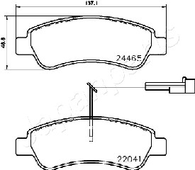 JAPANPARTS PP-0609AF Brake...