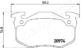 JAPANPARTS PP-0611AF Brake...