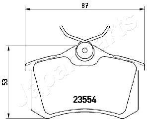 JAPANPARTS PP-0700AF Brake...