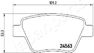 JAPANPARTS PP-0902AF Brake...