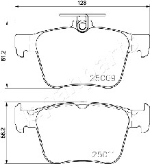 JAPANPARTS PP-0906AF Brake...