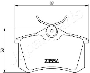 JAPANPARTS PP-0920AF Brake...