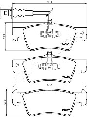 JAPANPARTS PP-0923AF Brake...