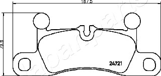 JAPANPARTS PP-0925AF Brake...