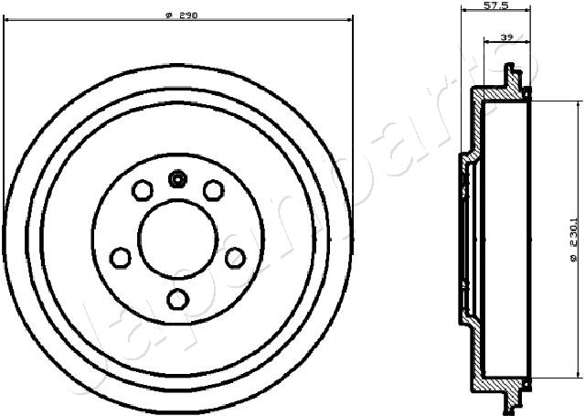 JAPANPARTS TA-0906 Brake Drum