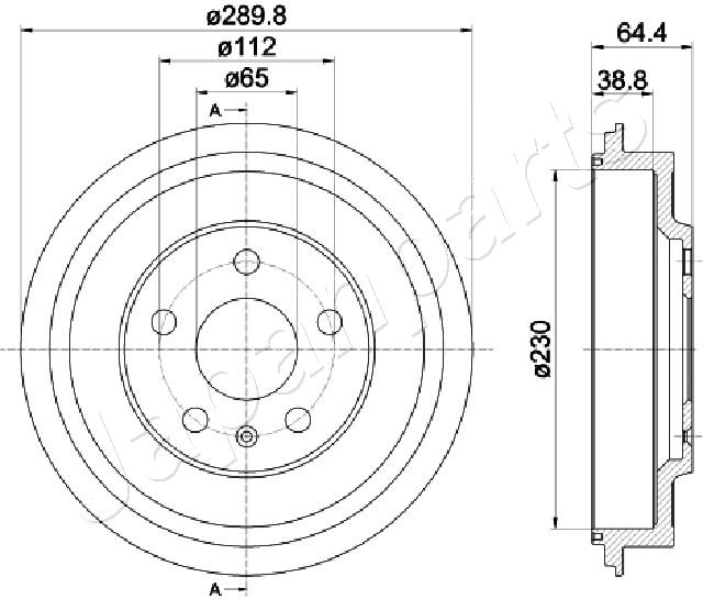 JAPANPARTS TA-0911 Brake Drum