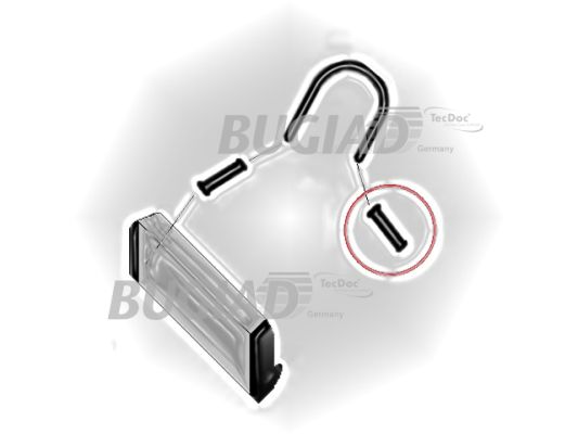 BUGIAD 82709 Töltőlevegő cső középső AUDI SEAT SKODA VW