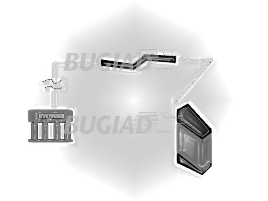BUGIAD 86604 Töltőlevegő cső fenn Pillangószelep ház Töltőlevegő hűtő AUDI